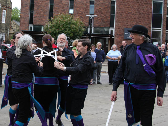 Hawksword dancing at Ely